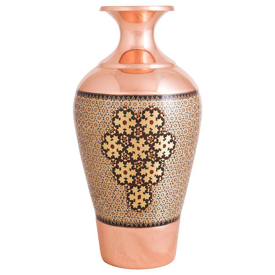 گلدان فرامس خاتم کاری