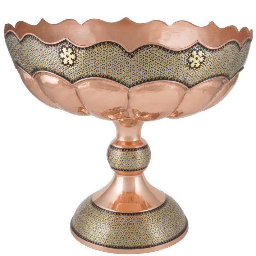 میوه خوری قل دار خاتم کاری 